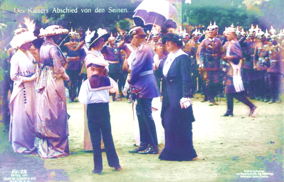 'Des Kaisers Abschied von den Seinen'. Wilhelm II