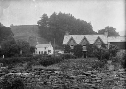 'Brooksid' shewing i.e. 'Brookside' showing Castle Hill New Radnor (1295095)