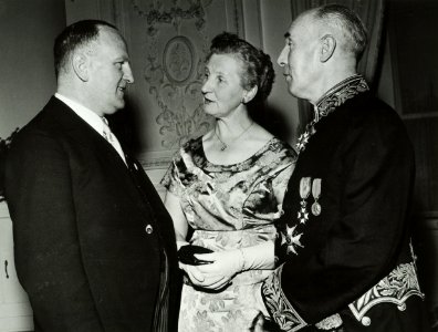 (Links) de Roos, Mr.A (rechts) Prinsen, Dr. M.J. NL-HlmNHA 5400463580