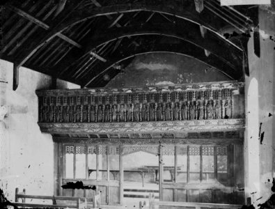 -The screen at St. Anno church, Llananno. (1294552)