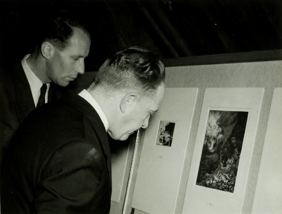 (llinks) Geluk, D.J.A. (rechts) Rutten, Prof. F. NL-HlmNHA 5400463965