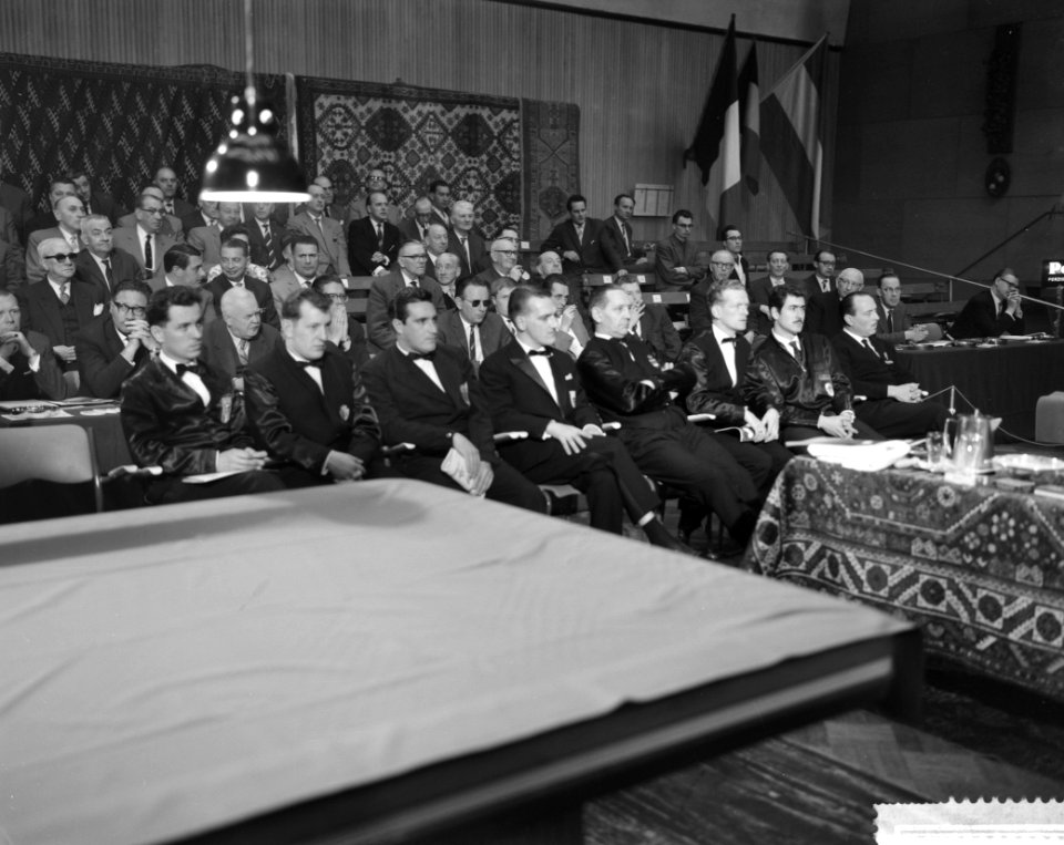 1961 World Three-cushion Championship, the participants, Bestanddeelnr 912-3709