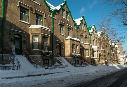 Architecture facades winter photo
