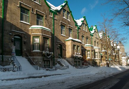 Architecture facades winter