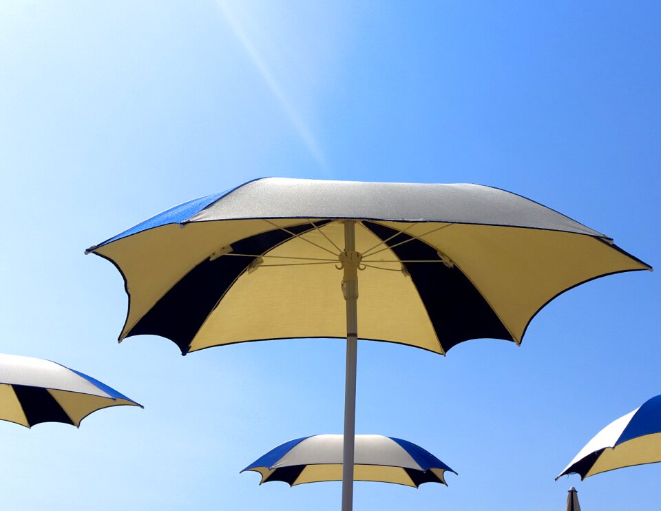 Blue sky blue beach photo