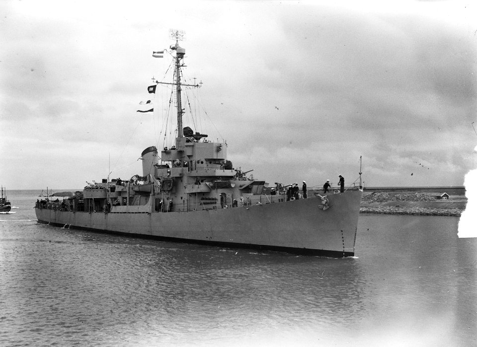 2 Amerikaanse fregatten van Koninklijke marine aankomst Den Helder, Bestanddeelnr 904-1070