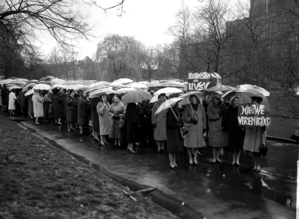 13e lustrum van de Utrechtse Vrouwelijke Studenten Vereniging in de stromende re, Bestanddeelnr 916-3059