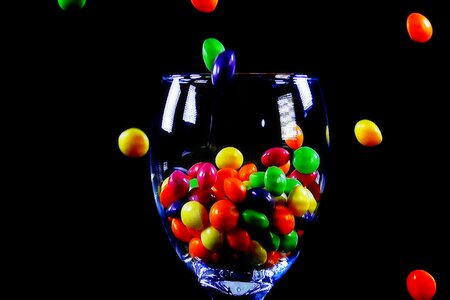 Cup glass candies
