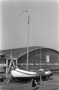 14e Hiswa tentoonstelling in RAI, Amsterdam voorbereidingen schip in de RAI, Bestanddeelnr 922-1603