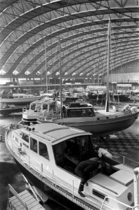 14e Hiswa tentoonstelling in RAI, Amsterdam voorbereidingen schip in de RAI, Bestanddeelnr 922-1601