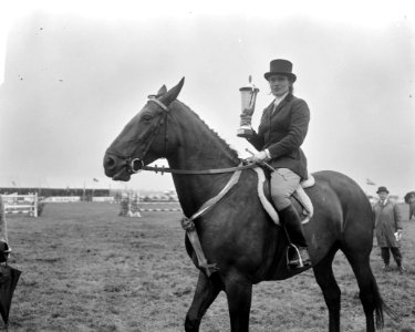 18e Nationale Concours Hippique te Blaricum, mejuffrouw M Koster, Bestanddeelnr 916-6315
