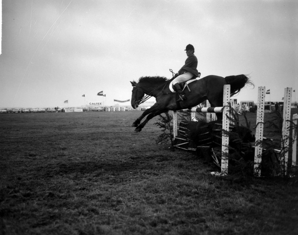 18e Nationale Concours Hippique te Blaricum, mejuffrouw M Koster, Bestanddeelnr 916-6317