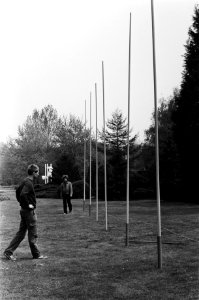 3e beeldentent. in A'damse Amstelpark van 28 april tot 30 augustus, Lucht, aarde, beweging van T. Postma en B. Kelhalt, Bestanddeelnr 931-4509