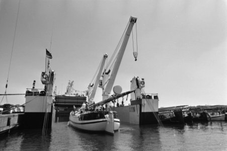 36 Platbodems werden ingescheept om naar New York verscheept te worden, Bestanddeelnr 933-6855