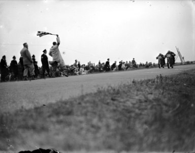 350cc klasse. Kenneth Bills (1e, Velocette) en Freddie Frith (2e, Velocette) bij, Bestanddeelnr 902-8168