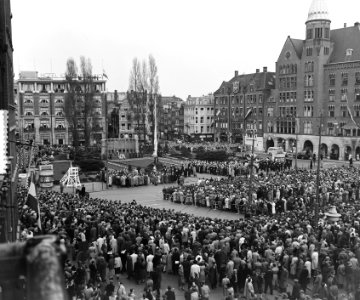 4 mei dodenherdenking , overzichten herdenking Dam, Bestanddeelnr 906-4471