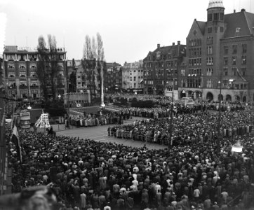 4 mei dodenherdenking , overzichten herdenking Dam, Bestanddeelnr 906-4473