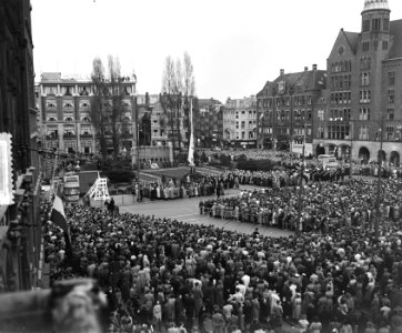 4 mei dodenherdenking , overzichten herdenking Dam, Bestanddeelnr 906-4474