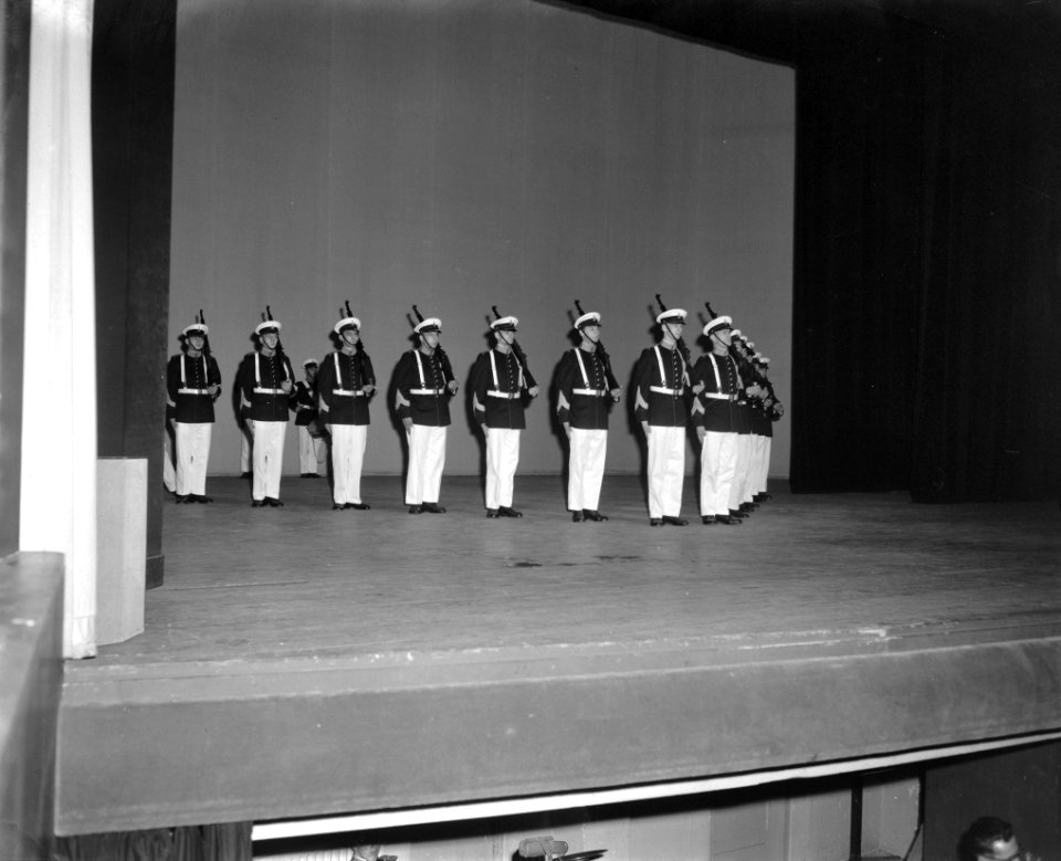 295-jarig bestaan van het Korps Mariniers in de Rotterdamse schouwburg, Bestanddeelnr 911-8344