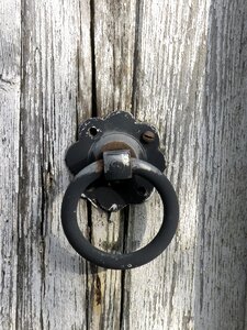 Handle wood gray door