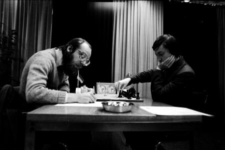 6e Ronde, Karpov (r) tegen Hubner, Bestanddeelnr 930-5312