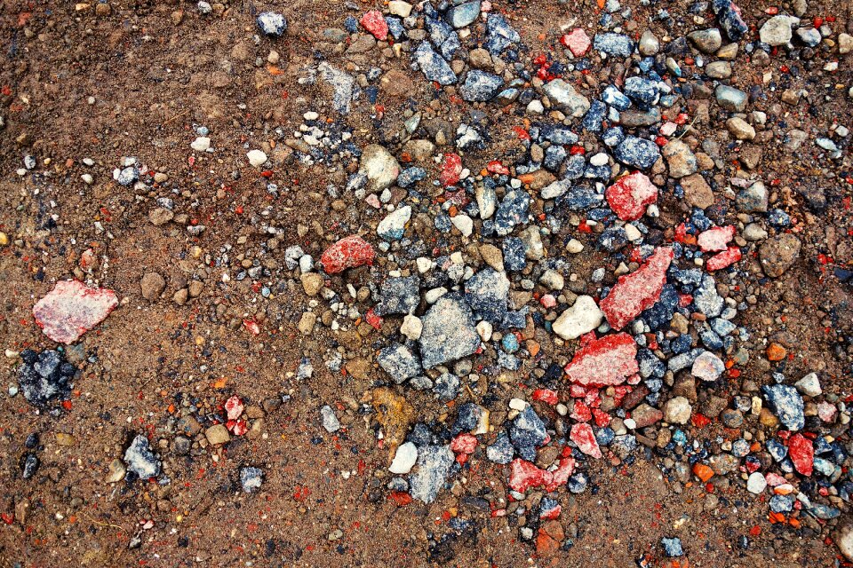 Construction site building debris surface