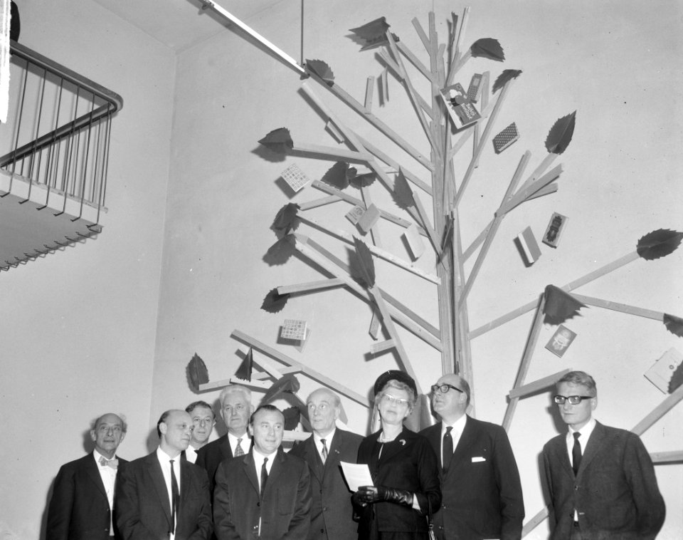 60-jarig bestaan van de Vereniging van Letterkundigen , tentoonstelling De Boek, Bestanddeelnr 917-4252