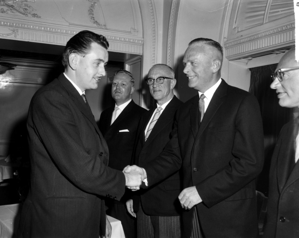 60 Jarig bestaan Koninklijke Nederlandse Korfbal Bond , gevierd in Carlton Hotel, Bestanddeelnr 915-1949