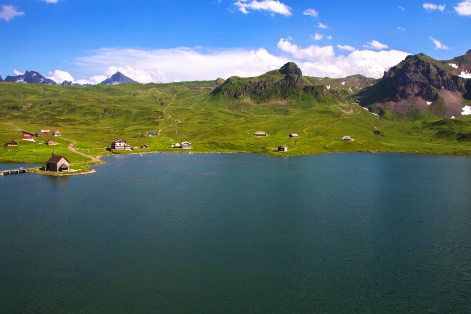 Panorama mountain landscape photo