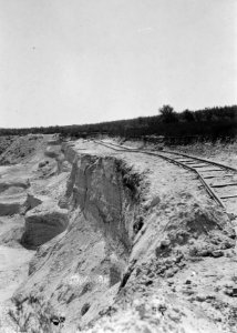 6x8.5 Zand-grindgroeve in de Brunssumerheide onveilige werkwijze door te lood s, Bestanddeelnr 256-0717
