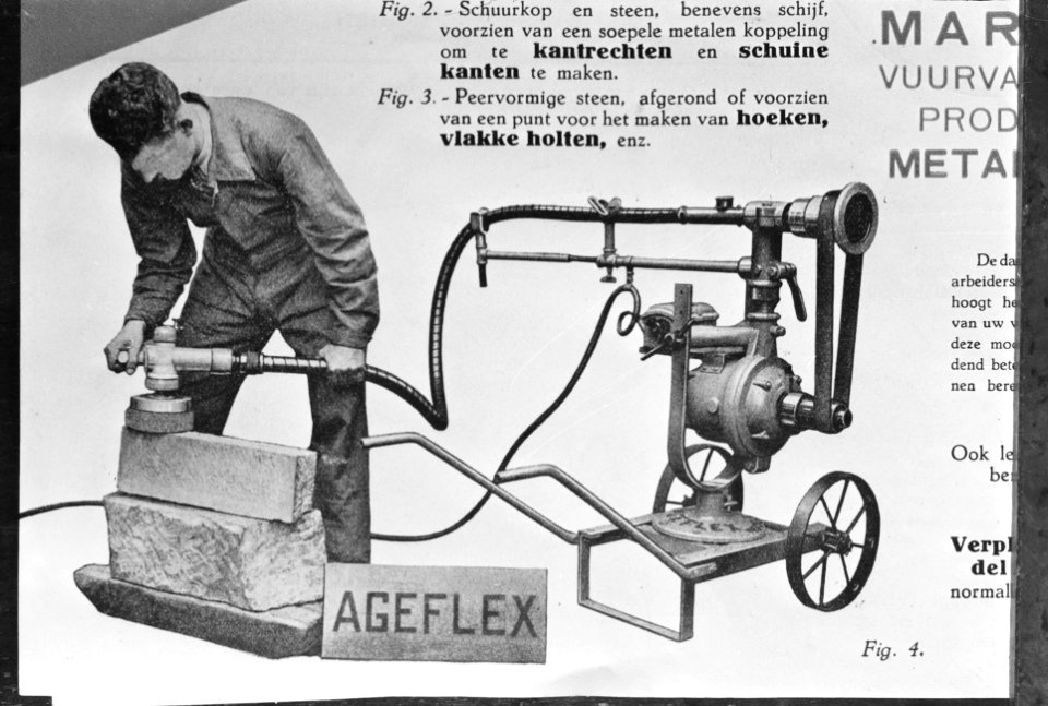 6x9 Slijpmachine met flexibele as (verplaatsbaar model merk Ageflex), Bestanddeelnr 256-1055