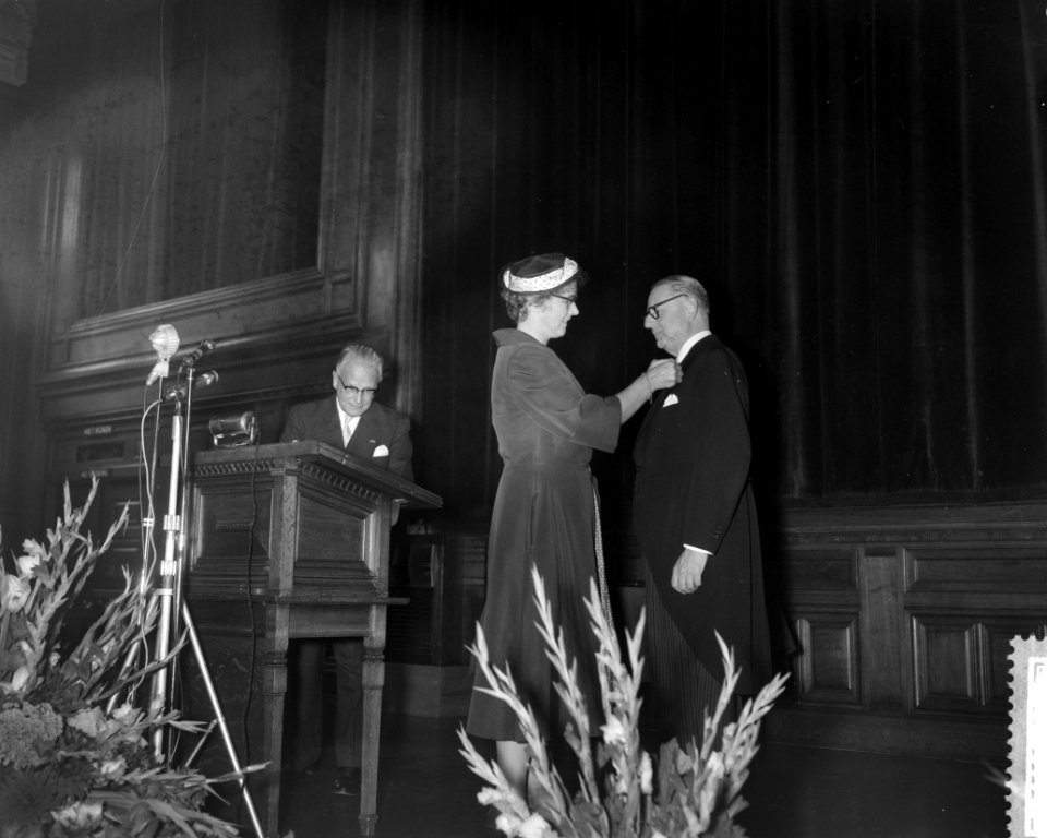 50-jarige herdenkingstentoonstelling in het Instituut van de Tropen, Bestanddeelnr 911-5597