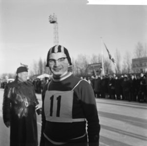 50 kilometer hardrijden Jaap Edenbaan . Jan Wester (kop), Bestanddeelnr 914-7556