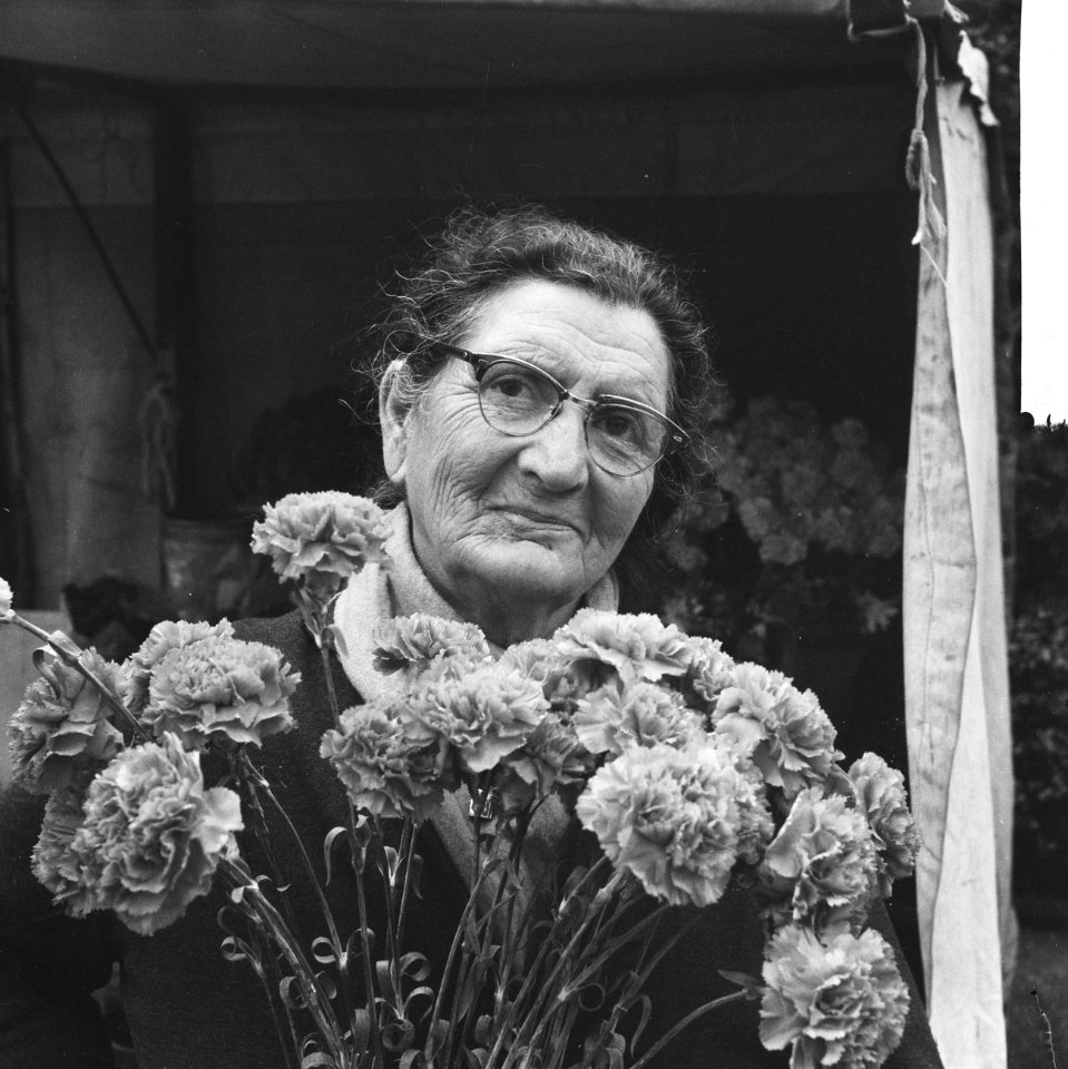 50 jaar in de bloemen Tante Saar van het Rembrandtsplein, Bestanddeelnr 914-1344