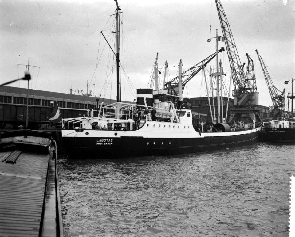 22000ste schip in 1958 in Rotterdam, Bestanddeelnr 910-0583