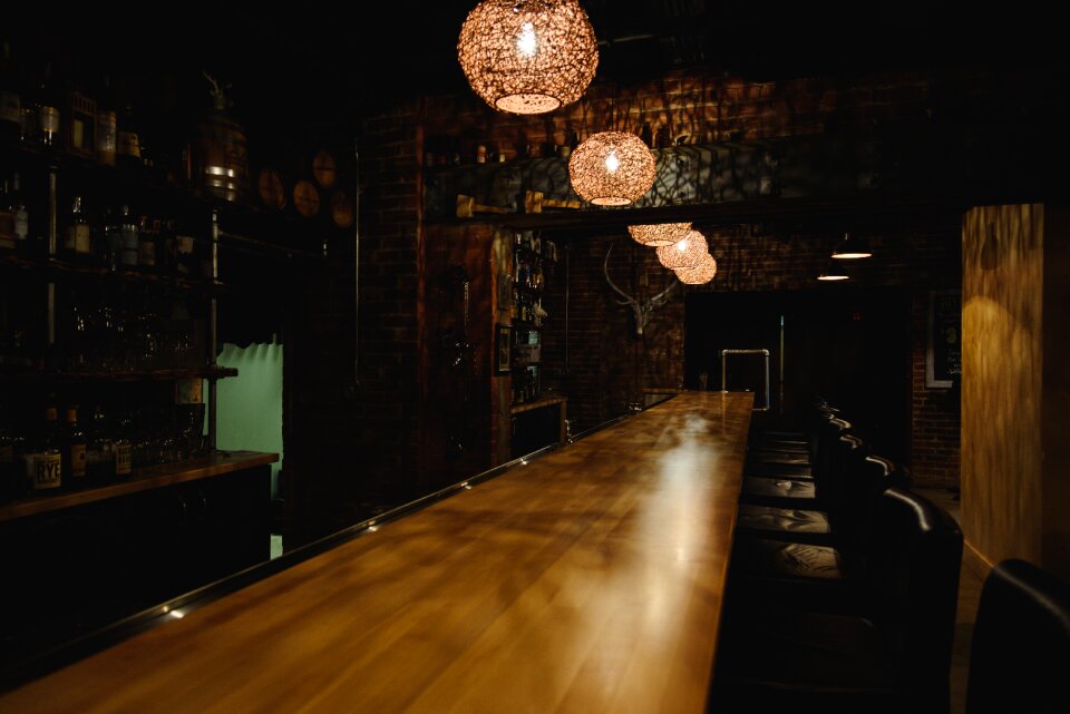 Lights alcohol brown restaurant