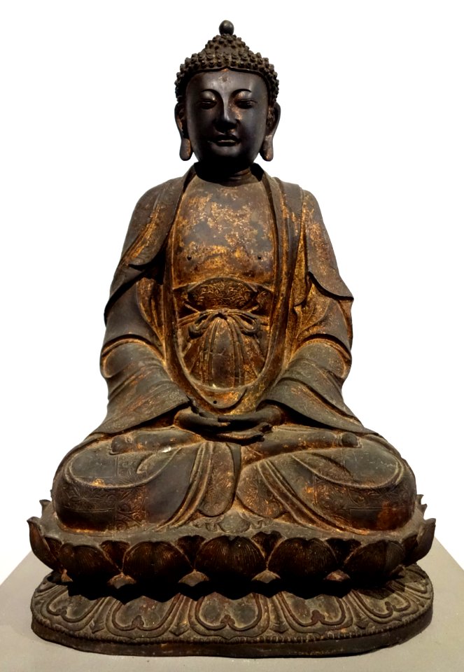 Buddha in Dhyana Mudra, China, Ming dynasty - Museo d'Arte Orientale Edoardo Chiossone - DSC02393