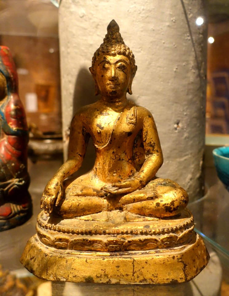 Buddha, Burma, c. 16th-17th century, gilt bronze - Kulenovic Collection - Karlskrona, Sweden - DSC08487