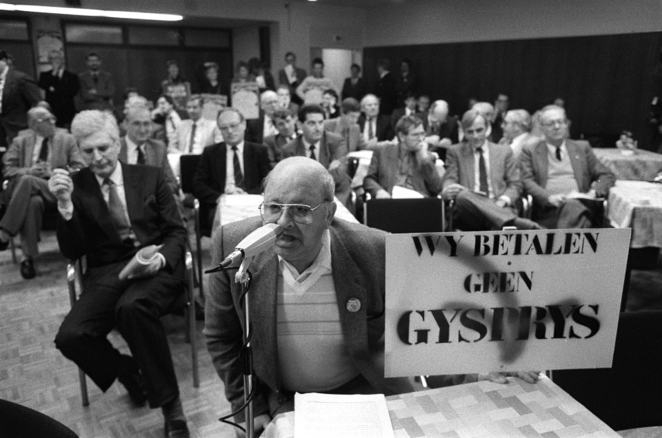 Buitengewone ledenvergadering Vegin over door minister voorgestelde verhoging aa, Bestanddeelnr 933-4912