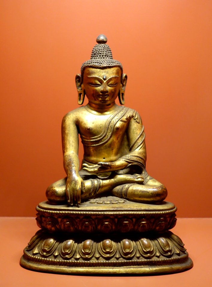 Buddha, Tibet, undated, gilt copper - Sichuan Provincial Museum - Chengdu, China - DSC04310
