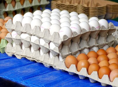 Lots of eggs egg packaging brown eggs