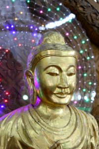 Buddha statue in Chaukhtatgyi Buddha temple Yangon Myanmar (18) photo