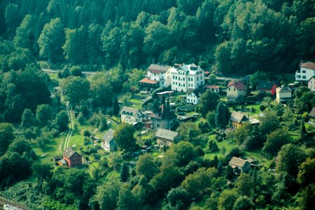 Buildings in Prostřední Žleb - view from Růžová vyhlídka 9