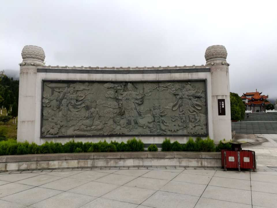 Buddha relief wall, Miyin Temple, picture6