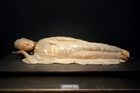 Buddha in Nirvana (Death of Sakyamuni), Kamakura period, 13th century, wood - Tokyo National Museum - DSC05096 photo
