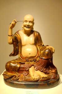 Buddhanandi, Tay Phuong pagoda, Ha Tay province, 1794 AD, lacquered wood - Vietnam National Museum of Fine Arts - Hanoi, Vietnam - DSC05080