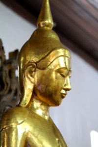 Buddha statue in Chaukhtatgyi Buddha temple Yangon Myanmar (9) photo