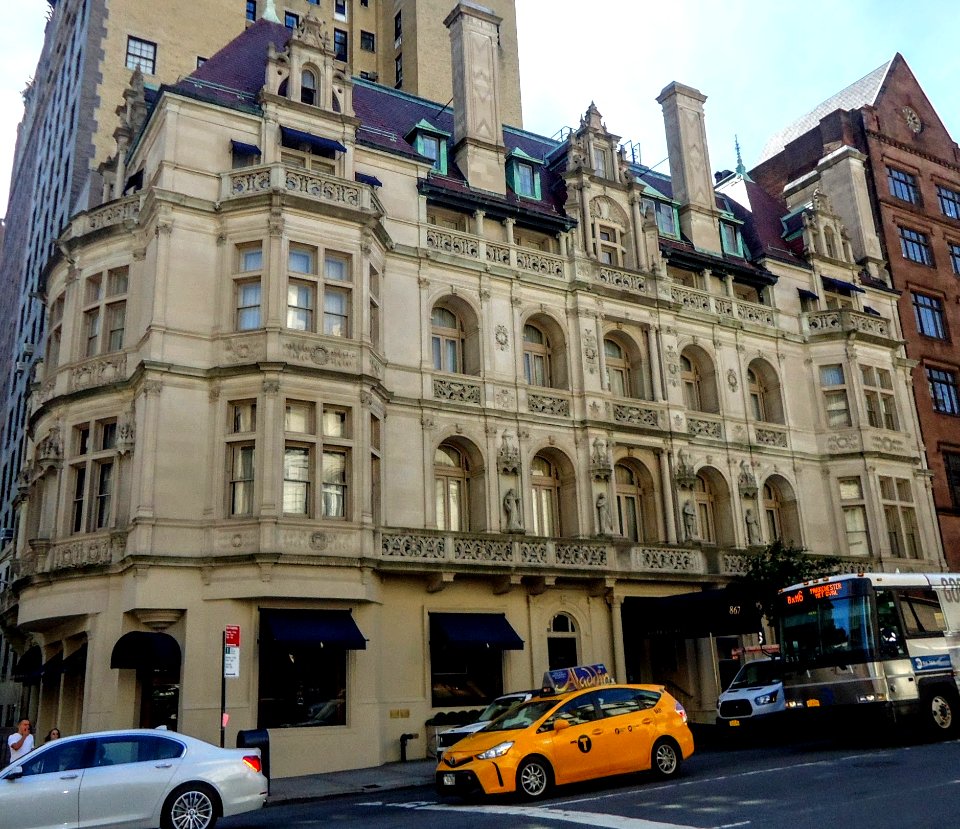 Building along Madison Avenue with cars