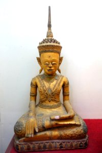 Buddha, Khmer people, wood - Museum of Vietnamese History - Ho Chi Minh City - DSC05779