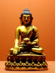 Buddha, Tibet, undated, gilt copper - Sichuan Provincial Museum - Chengdu, China - DSC04313 photo